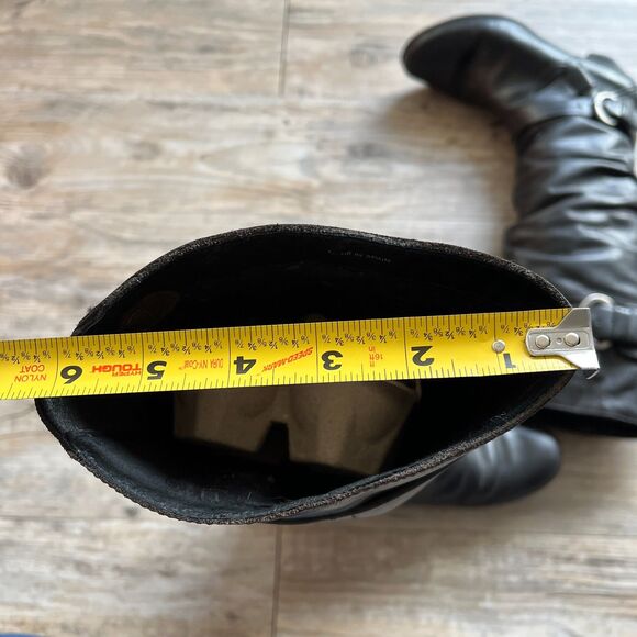 Pikolinos Knee High Boot EU 38 Black Heel Women's 7.5 / 8 Leather Buckle - Picture 7 of 14